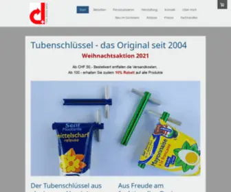 Drehmomente.ch(Der Original Schweizer "Design Tubenschlüssel" aus bunt eloxiertem Aluminium) Screenshot