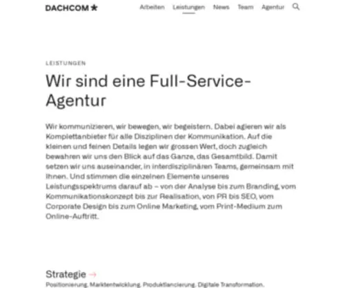 Drehpunkt.ch(Dienstleistungen DACHCOM) Screenshot