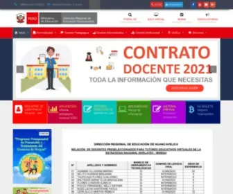 Drehuancavelica.gob.pe(Dirección Regional de Educación) Screenshot