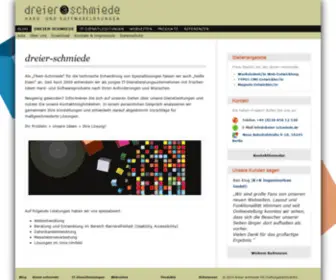 Dreier-SChmiede.de(IT Dienstleister für Hard) Screenshot