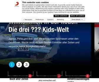 Dreifragezeichen-Kids.de(Die drei) Screenshot