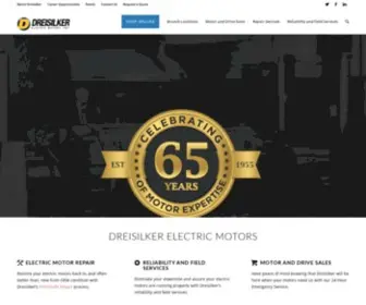 Dreisilker.com(Electric Motors Sales and Repair Since 1955) Screenshot