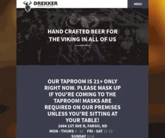 Drekkerbrewing.com(Drekker Brewing Company) Screenshot