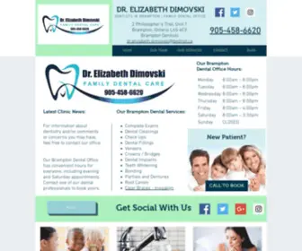 Drelizabethdimovski.ca(Brampton Dentists) Screenshot