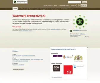Drempelvrij.nl(Stichting Waarmerk) Screenshot