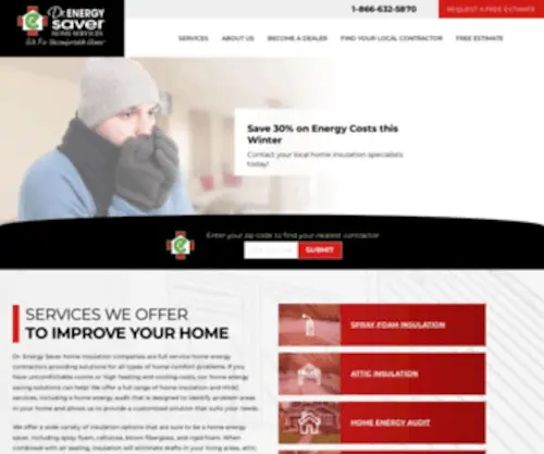 Drenergysaver.com(Home Energy Experts) Screenshot