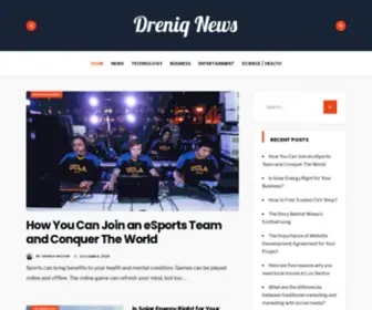 Dreniq.com(Dreniq News) Screenshot