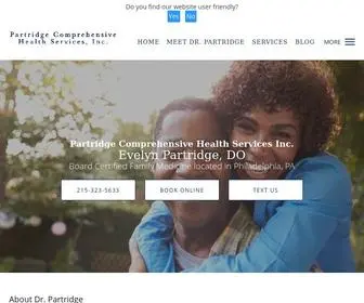 Drepartridge.com(Now providing Telehealth visits) Screenshot