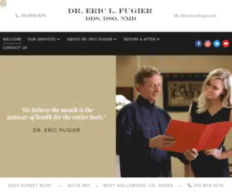 DrericFugier.com(West Hollywood Dentist) Screenshot