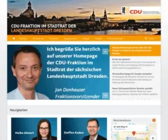 Dresden-CDu.de(CDU-Fraktion im Stadtrat der Landeshauptstadt Dresden) Screenshot