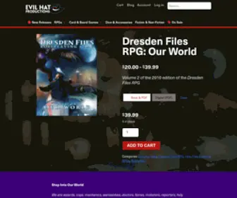 Dresdenfilesrpg.com(Dresden Files RPG) Screenshot