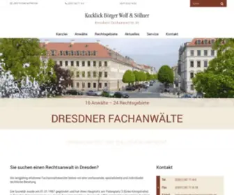 Dresdner-Fachanwaelte.de(Rechtsanwälte) Screenshot