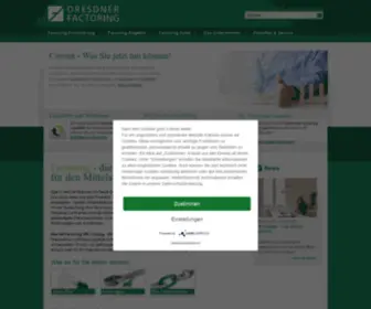 Dresdner-Factoring.de(Die alternative Mittelstandsfinanzierung) Screenshot