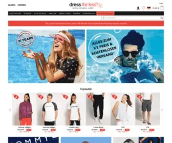 Dress-For-Less.de(Online Outlet für Mode mit bis zu) Screenshot