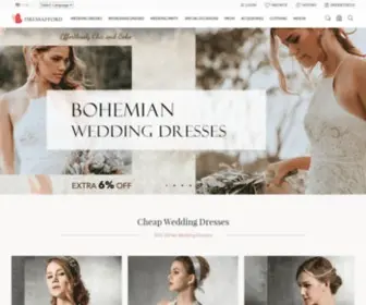 Dressafford.com(Affordable Wedding Dresses and Bridesmaid Dresses) Screenshot