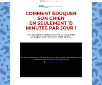 Dressagepourchiens.net(Comment Dresser son Chien en 15 Minutes par Jour) Screenshot