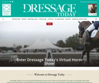 Dressagetoday.com(Dressage Today Magazine) Screenshot