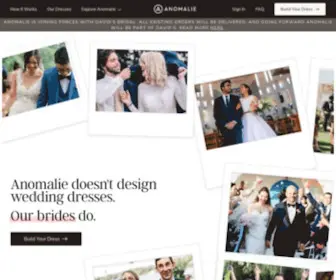 Dressanomalie.com(Custom Online Wedding Dresses) Screenshot