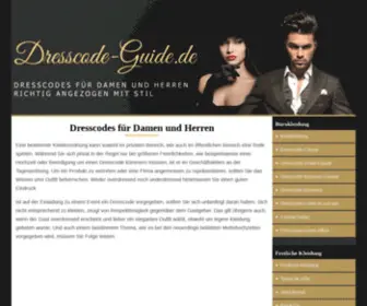 Dresscode-Guide.de(Dresscode Guide: Dresscodes für Damen und Herren) Screenshot