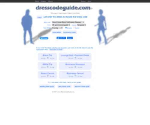 Dresscodeguide.com(Dress Code Guide) Screenshot