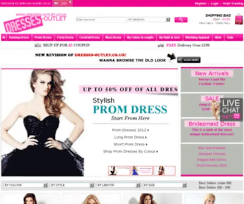Dresses-Outlet.co.uk(Shop Cheap Prom Dresses) Screenshot