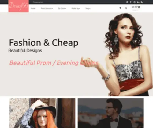 Dresses100.com(Cheap Prom Dresses 2022) Screenshot