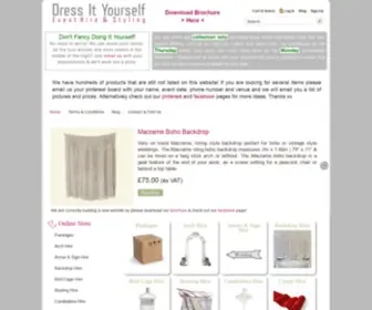 Dressityourself.co.uk(Dress your own wedding venue) Screenshot