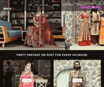 Dresslikecelebrity.com(Bridal Lehenga and Sherwani on rent in delhi) Screenshot