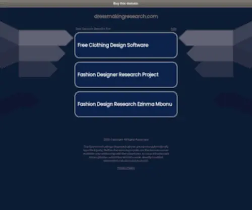 Dressmakingresearch.com(Dressmaking) Screenshot