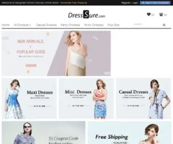 Dresssure.com(Create an Ecommerce Website and Sell Online) Screenshot