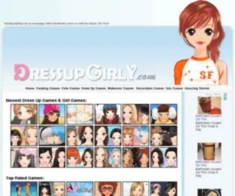 Dressupgirly.com(Girl Games) Screenshot