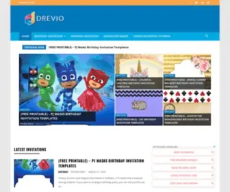 Drevio.com(Download Free Printable Invitation Templates) Screenshot