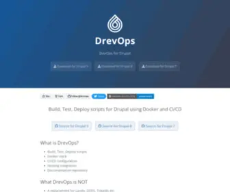 Drevops.com(DevOps for Drupal) Screenshot