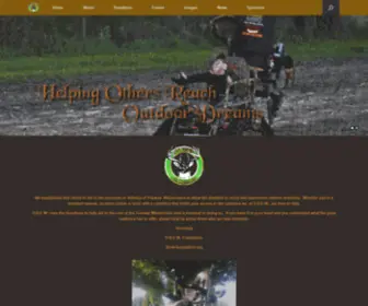 Drew-Foundation.org(Helping Other Reach Outdoor Dreams) Screenshot