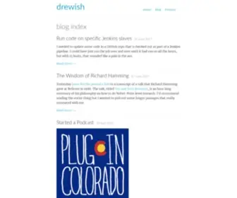 Drewish.com(Blog index) Screenshot