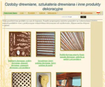 Drewnorzezba.eu(Sprzedajemy ornamnety drewniane i ozdoby drewniane) Screenshot