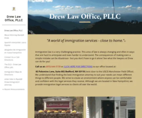 Drewpllc.com(Drew Law Office) Screenshot
