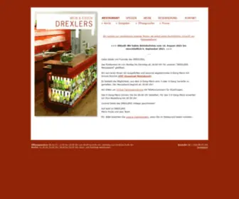 Drexlers-Restaurant.de(Ein Essen im Restaurant Drexlers ist ein Erlebnis wie kein anderes) Screenshot