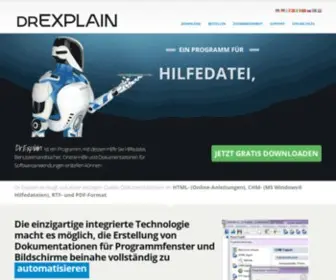 Drexplain.de(Hilfedatei, Benutzerhandbücher, Online) Screenshot