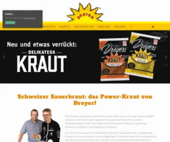 Dreyer-AG.ch(Schweizer Sauerkraut aus dem Berner Seeland) Screenshot