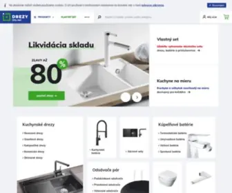 Drezyonline.sk(Kuchynske drezy od popredných svetových výrobcov BLANCO) Screenshot