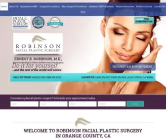 Drface.com(Robinson Facial Plastic Surgery) Screenshot