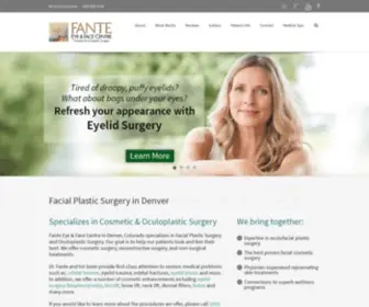 Drfante.com(Facial Plastic Surgery Denver) Screenshot