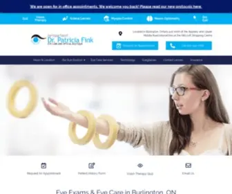 Drfink.ca(Vision Therapy in Burlington) Screenshot