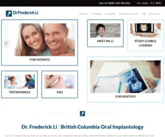 DRfrederickli.com(Frederick Li) Screenshot