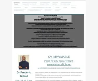 DRfredericteboul.com(Dr Frédéric Teboul) Screenshot