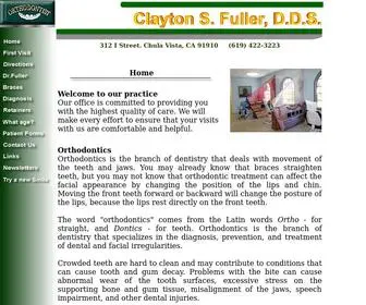 Drfuller.com(Chula Vista Orthodontics) Screenshot