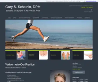 Drgaryscheinin.com(Los Gatos Podiatrist) Screenshot