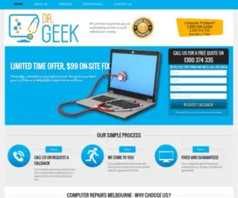 Drgeek.com.au(Computer Repairs) Screenshot