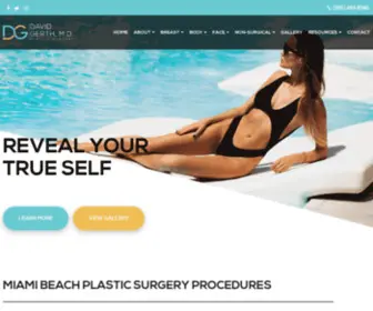 Drgerthplasticsurgery.com(Miami Beach Plastic Surgery) Screenshot